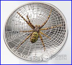 WASP SPIDER Magnificent Life 1 Oz Silver Coin 5$ Cook Islands 2016