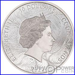 WAVE Silverland 2 Oz Silver Coin 10$ Cook Islands 2023