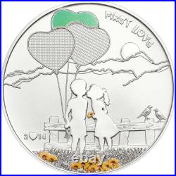 WHOLESALE LOT of 10 x 2014 $5 Paint Your Coin First Love, 6 oz net fine silver