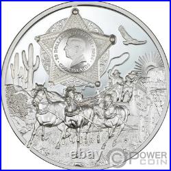 WILD WEST Legends 3 Oz Silver Coin 20$ Cook Islands 2024