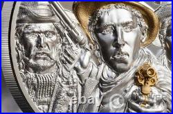 WILD WEST Legends 3 Oz Silver Coin 20$ Cook Islands 2024