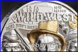 WILD WEST Legends 3 Oz Silver Coin 20$ Cook Islands 2024