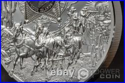 WILD WEST Legends 3 Oz Silver Coin 20$ Cook Islands 2024