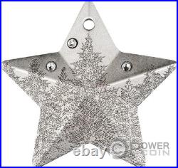 WINTER FOREST Holiday Ornament 1 Oz Silver Coin 5$ Cook Islands 2025
