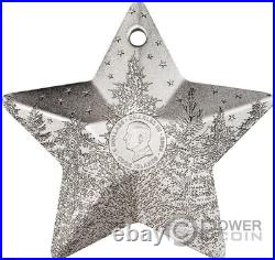 WINTER FOREST Holiday Ornament 1 Oz Silver Coin 5$ Cook Islands 2025