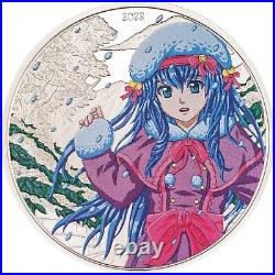 WINTER Manga 1 Oz Silver Coin $5 Cook Islands 2023