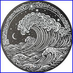 Wave 2026 $5 1 oz Pure Silver Obsidian Black Coin Cook Island CIT