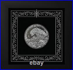 Wave 2026 $5 1 oz Pure Silver Obsidian Black Coin Cook Island CIT