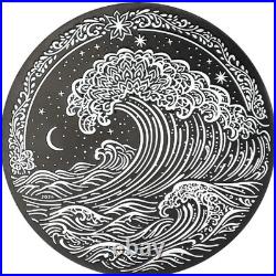 Wave 2026 $5 1 oz Pure Silver Obsidian Black Coin Cook Island CIT