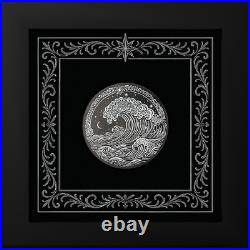 Wave 2026 $5 1 oz Pure Silver Obsidian Black Coin Cook Island CIT Wave 2026 $5 1 oz Pure Silver Obsidian Black Coin Cook Island CIT