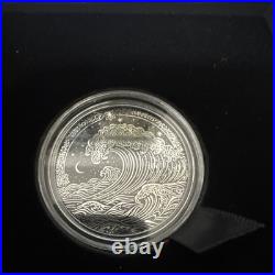 Wave 2026 $5 1 oz Pure Silver Obsidian Black Coin Cook Island CIT