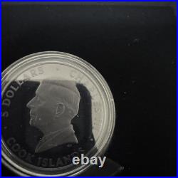 Wave 2026 $5 1 oz Pure Silver Obsidian Black Coin Cook Island CIT
