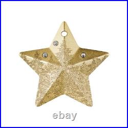 Winter Forest Holiday Ornament Gilded 1 Oz Silver Coin $5 Cook Islands 2025