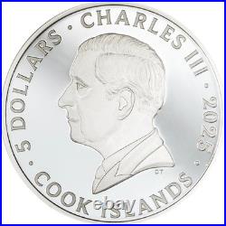 Wrath 2025 $5 1oz Pure Silver Proof Coloured Coin Cook Islands Coin Invest Trust