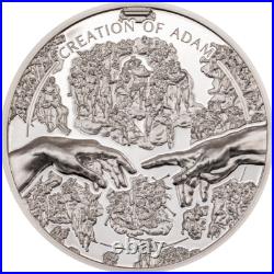 X-RAY CREATION OF ADAM 2023 $5 1 oz Silver HR Coin Cook Islands