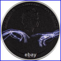 X-RAY CREATION OF ADAM 2023 $5 1 oz Silver HR Coin Cook Islands