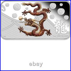 Year of the Dragon Cook Islands 2012 Silver 4 x $1 Proof Coin Set Perfect