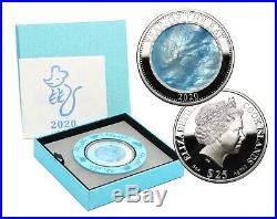 Year of the Rat, Cook Islands, 25 dollars, 2020, 5 oz silver