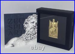 ZEUS FATHER OF THE GODS 2022 3 oz Silver Gilded Smartminting Coin Cook Islands
