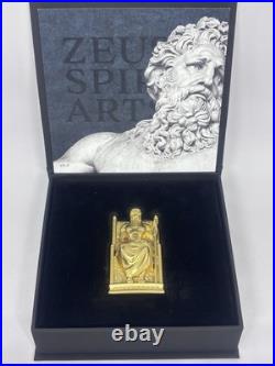 ZEUS FATHER OF THE GODS 2022 3 oz Silver Gilded Smartminting Coin Cook Islands