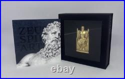 ZEUS FATHER OF THE GODS 2022 3 oz Silver Gilded Smartminting Coin Cook Islands